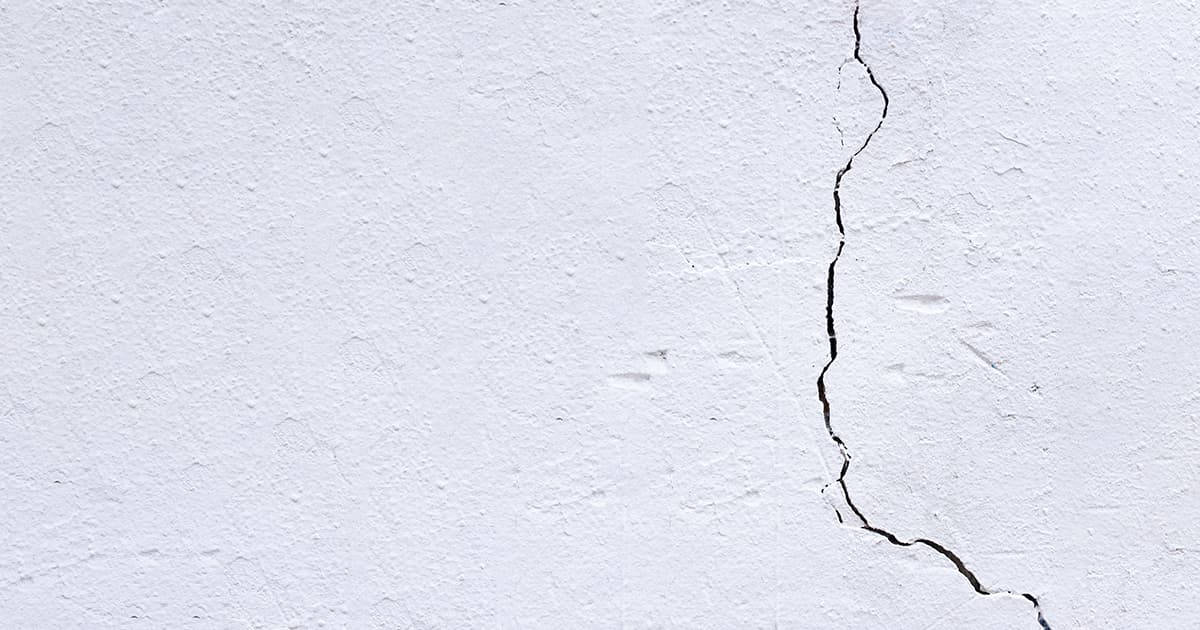 Fissure dans un mur