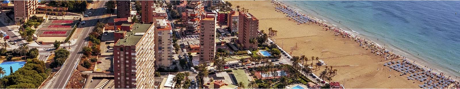 Vue panoramique sur les appartements de Benidorm