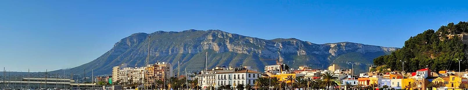 Vue panoramique sur les appartements à Denia