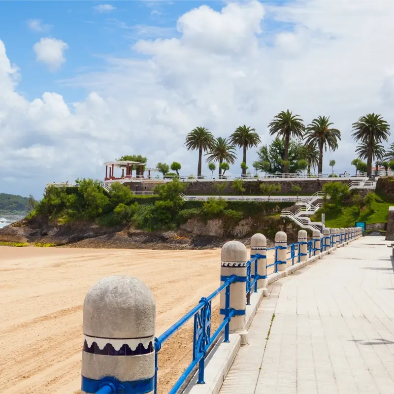 Promenade plage Santander